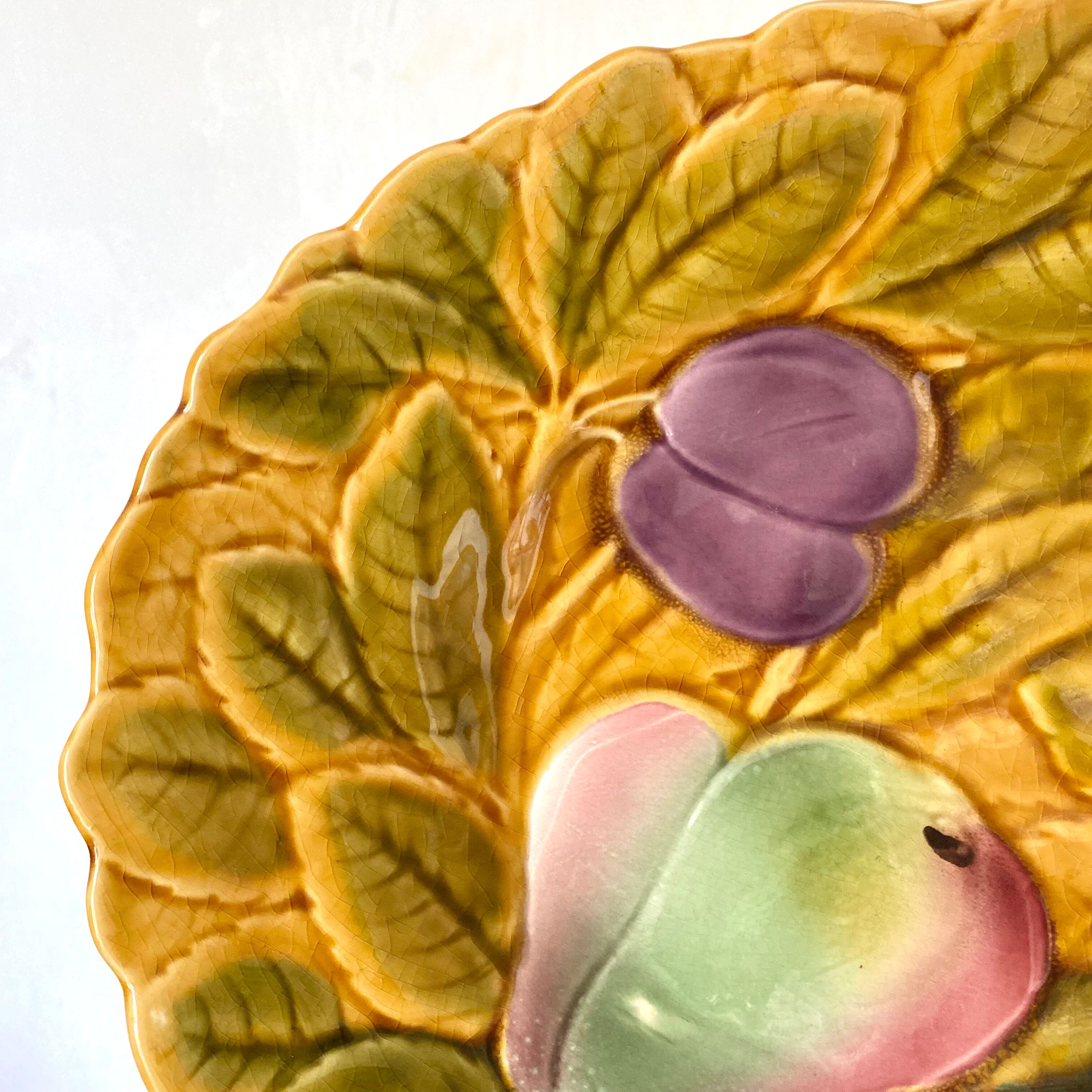 Sarreguemines oval slip dish