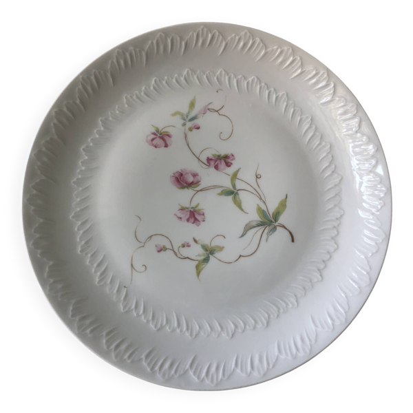 Assiettes plates en porcelaine de Limoges