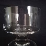 Set of 10 Art Deco crystal footed bowls.