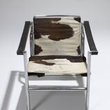 FAUTEUIL EN CUIR LC1, LE CORBUSIER, CASSINA, 1960s
