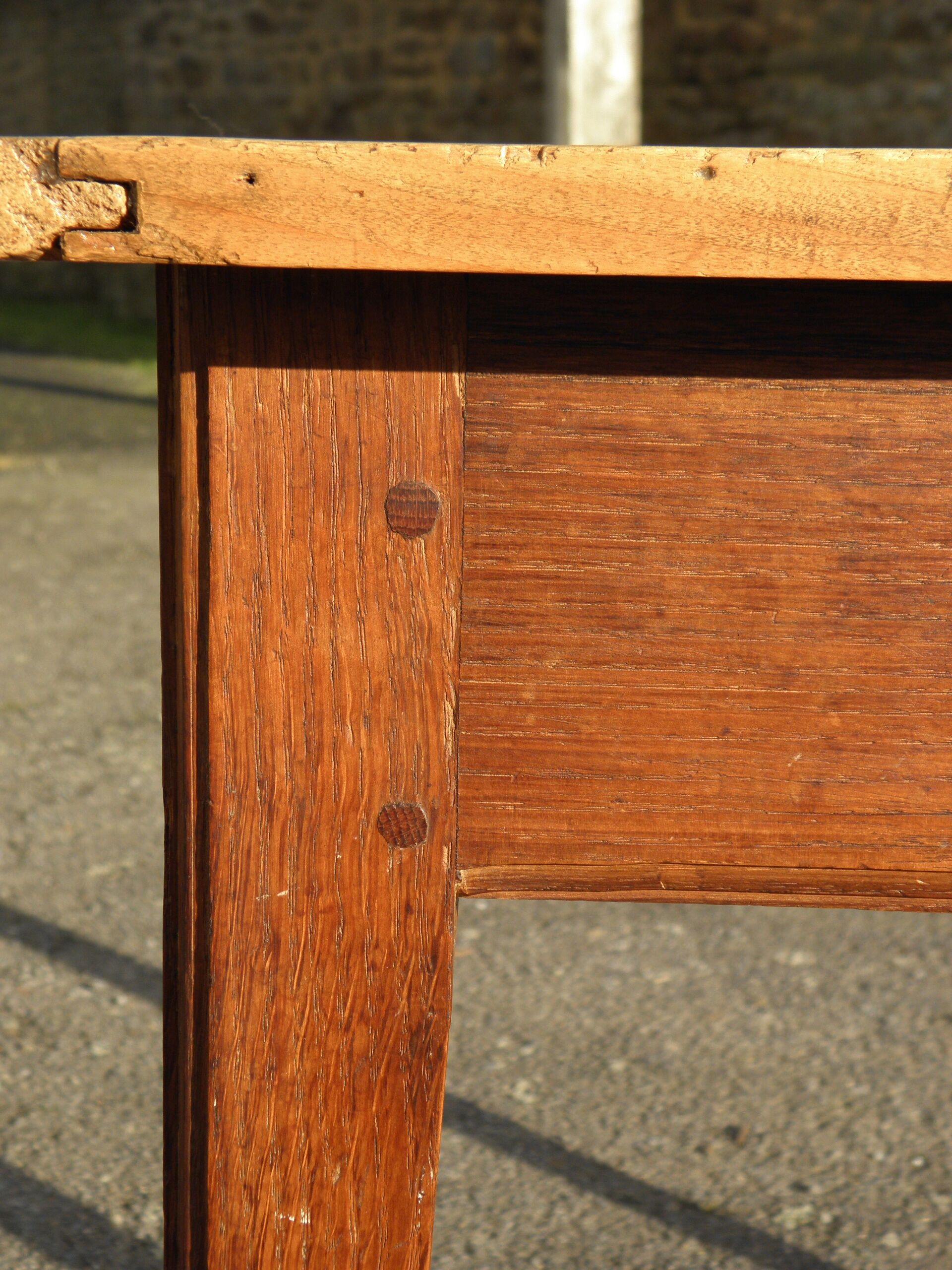 Ash drawer table 95 x 62 cm