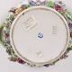 Antique porcelain box Europe 1800s with gold flower decoration