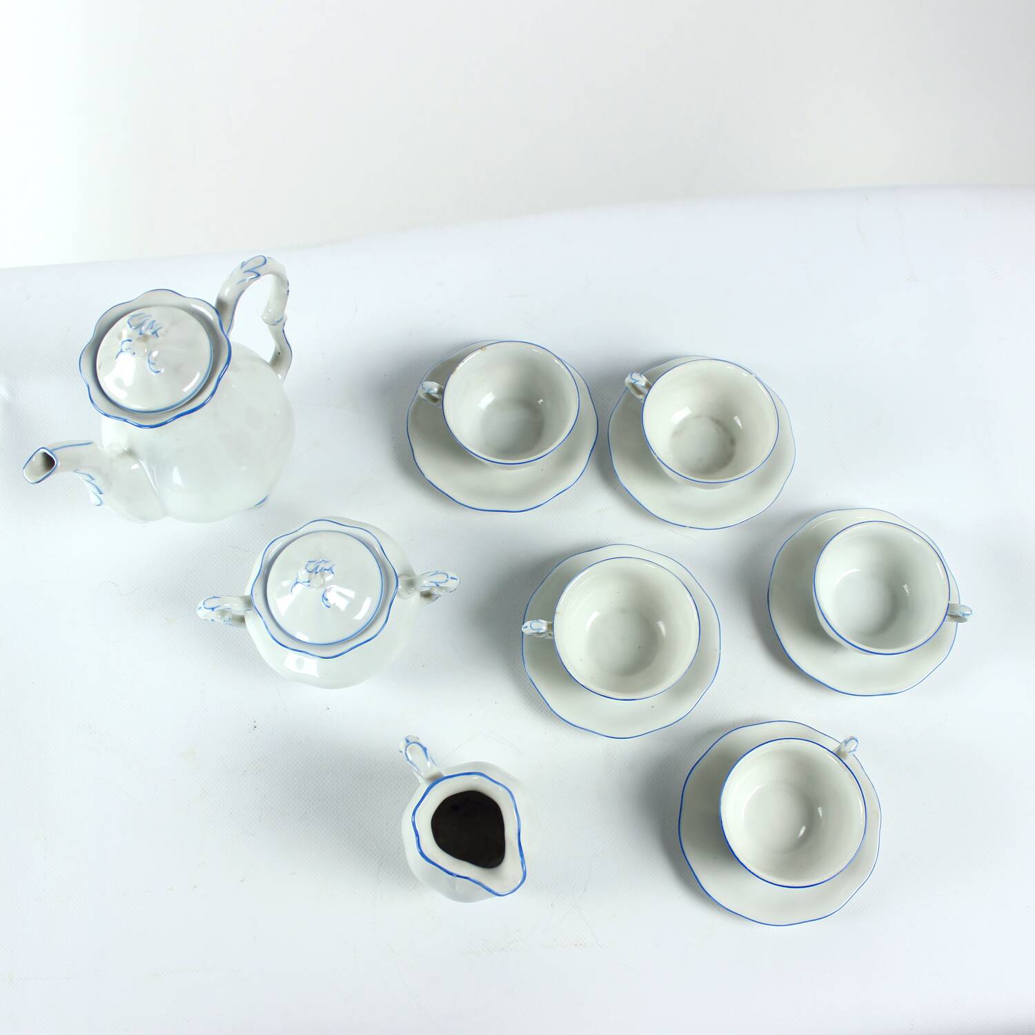 Tea / Coffee Porcelain Set By Pirkenhammer Brezova, 1950s