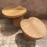 Rattan nomadic table