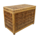 Coffee table or Chest in wicker, bamboo and wood of the 1960s Louis Sognot