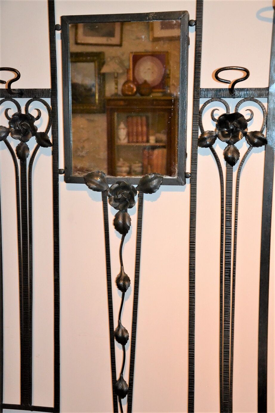 Wrought iron coat rack