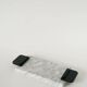 Small marble tray, grey and black, 1980.