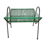 Vintage scoubidou vinyl record holder