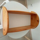 Vintage 90s pine wall shelf