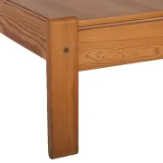 Table basse vintage en pin plateau amovible