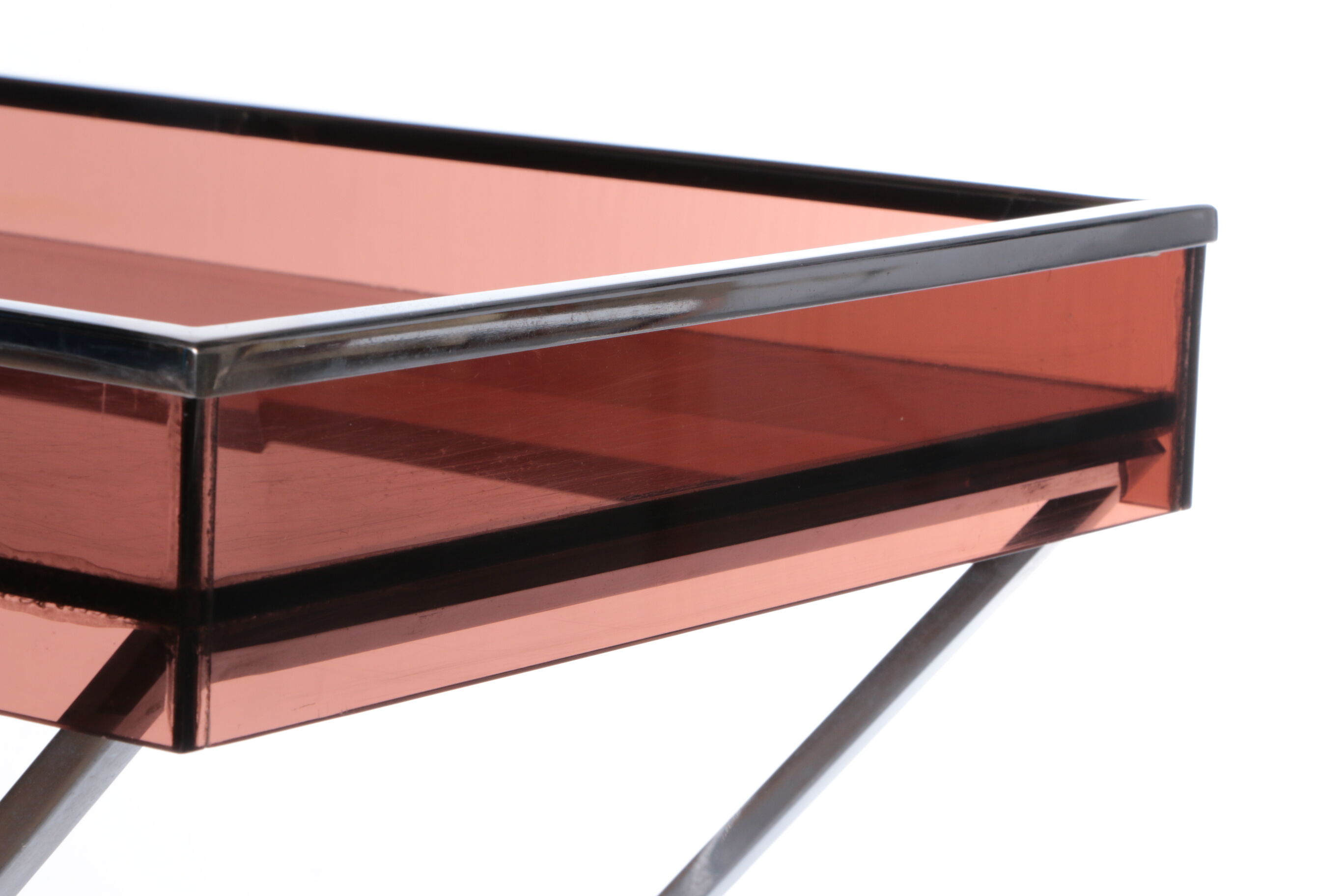 Vintage plexiglas sidetable 1970 France