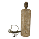 Cylindrical lamp base in natural stone