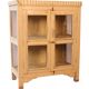 Art Deco cabinet in original ecru patinated Burmese teak.