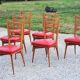 Set of 6 vintage Scandinavian style chairs from the 50s