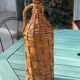 Old wicker bottle