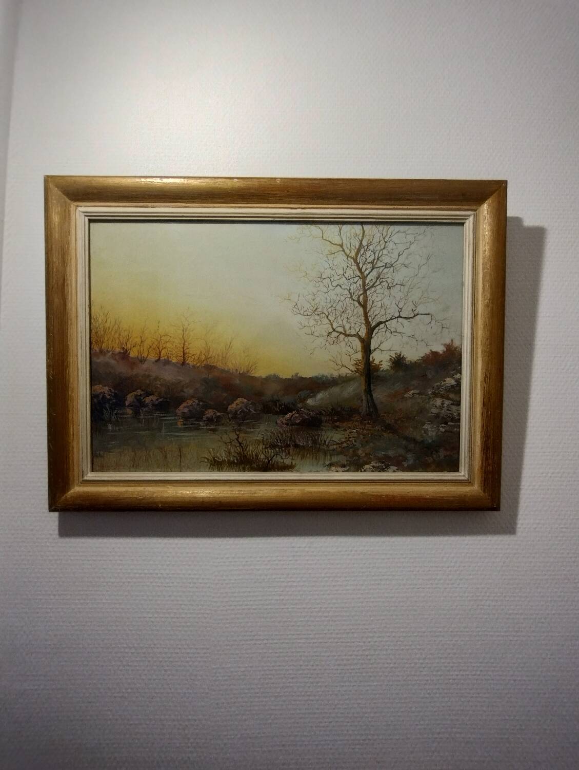 Painting signed by Aristide Benon