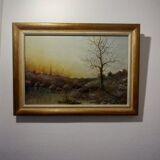 Painting signed Aristide Benon
