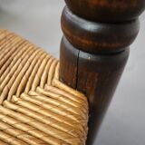 Paire de fauteuils en chêne, années 1940