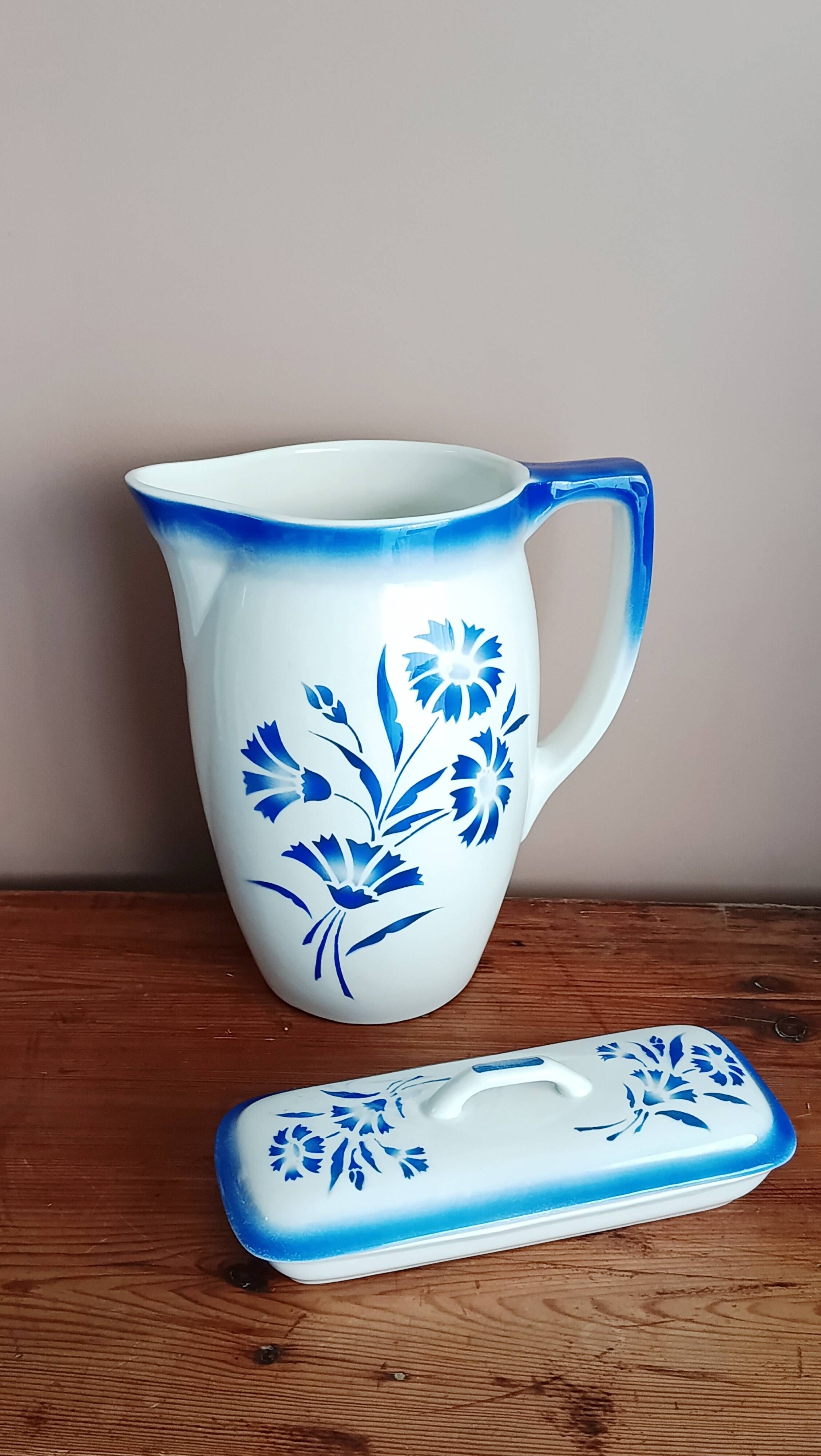 Ancien broc de toilette Boch La Louvière