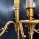 Louis XIV chandelier in gilded bronze – 6 light arms