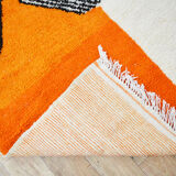 Moroccan orange carpet 253x146cm
