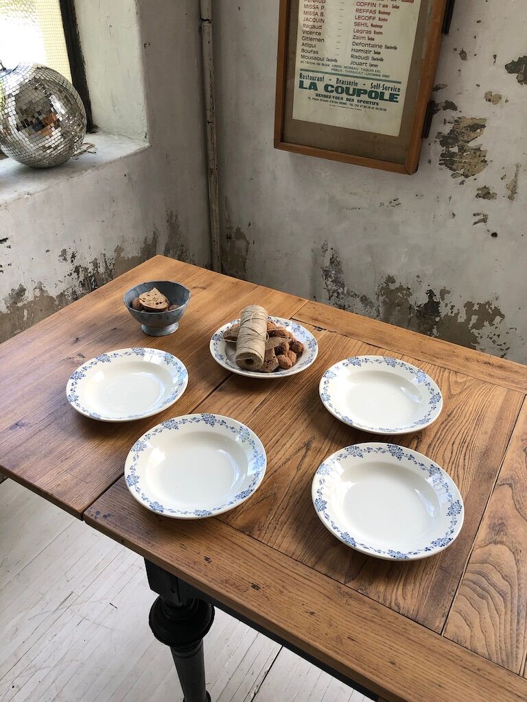 Set de 5 assiettes faïencerie des Chères