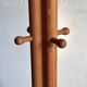 Brutalist, solid pine wood  standing coat rack