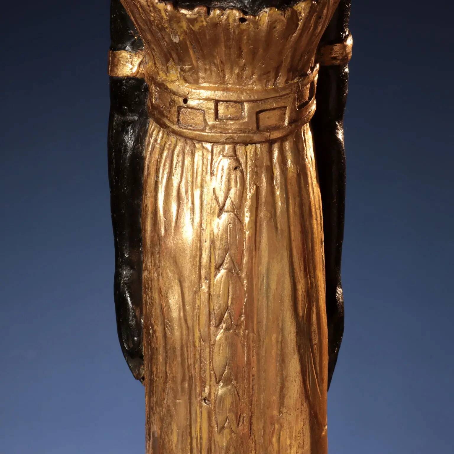 Table d’appoint ancienne Empire en cerisier et albâtre, Italie, XIXe siècle