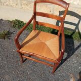 Walnut armchair