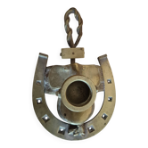 "Rider" bronze candlestick