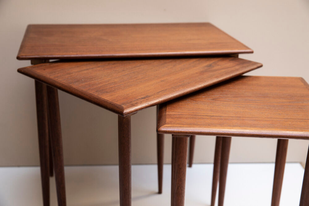Suite of vintage nesting tables