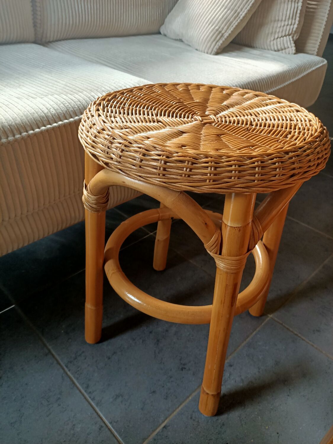 Rattan stool