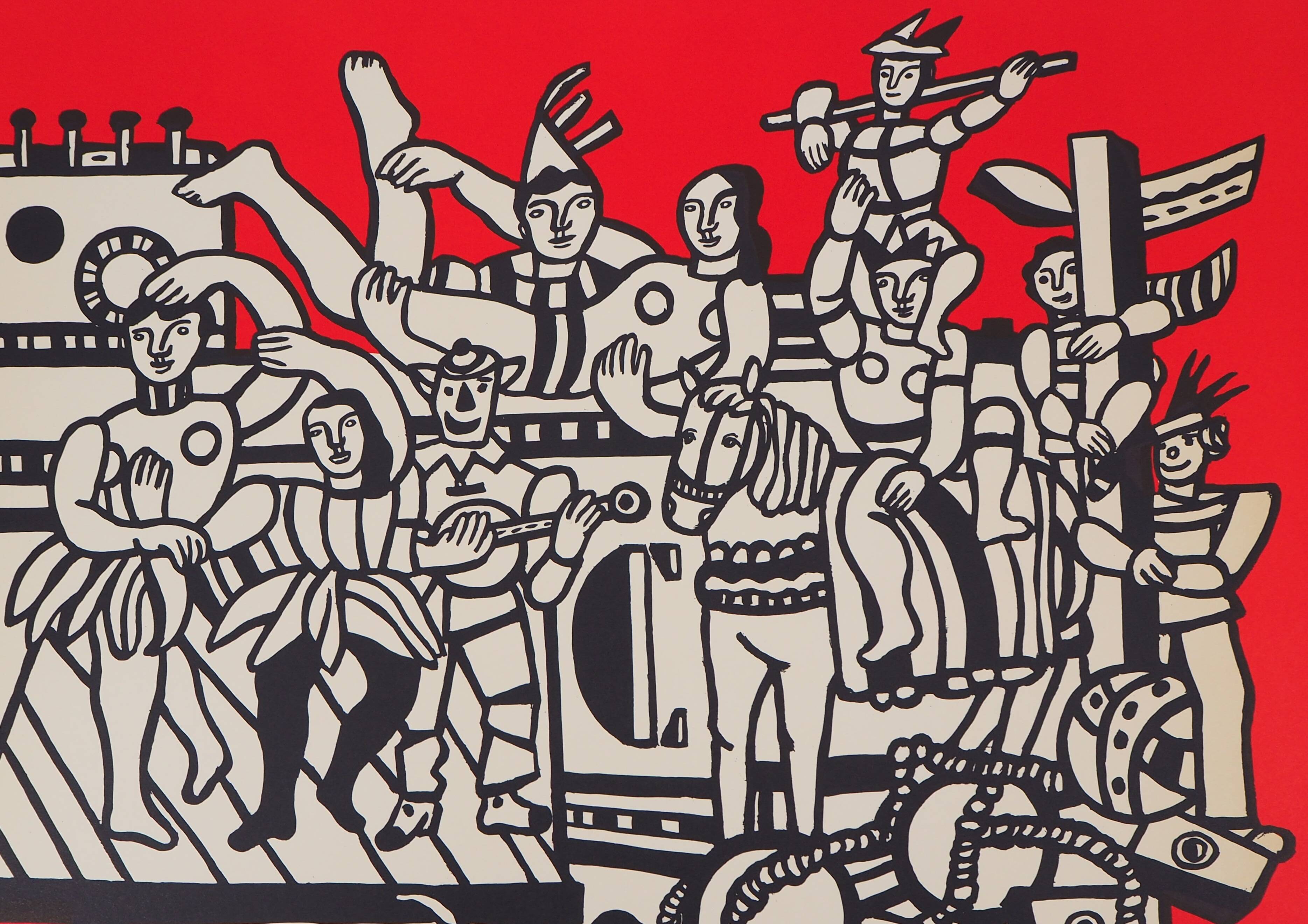 Fernand léger: the great circus parade, signed lithograph