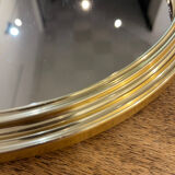 Golden mirror plateau Art Deco diameter 34cm