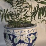 Blue flowerpot