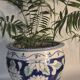 Blue flowerpot