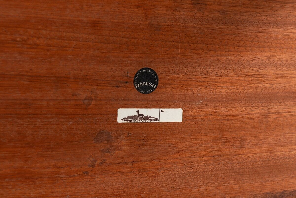 Severin Hansen side tables in rosewood Haslev Denmark 1960