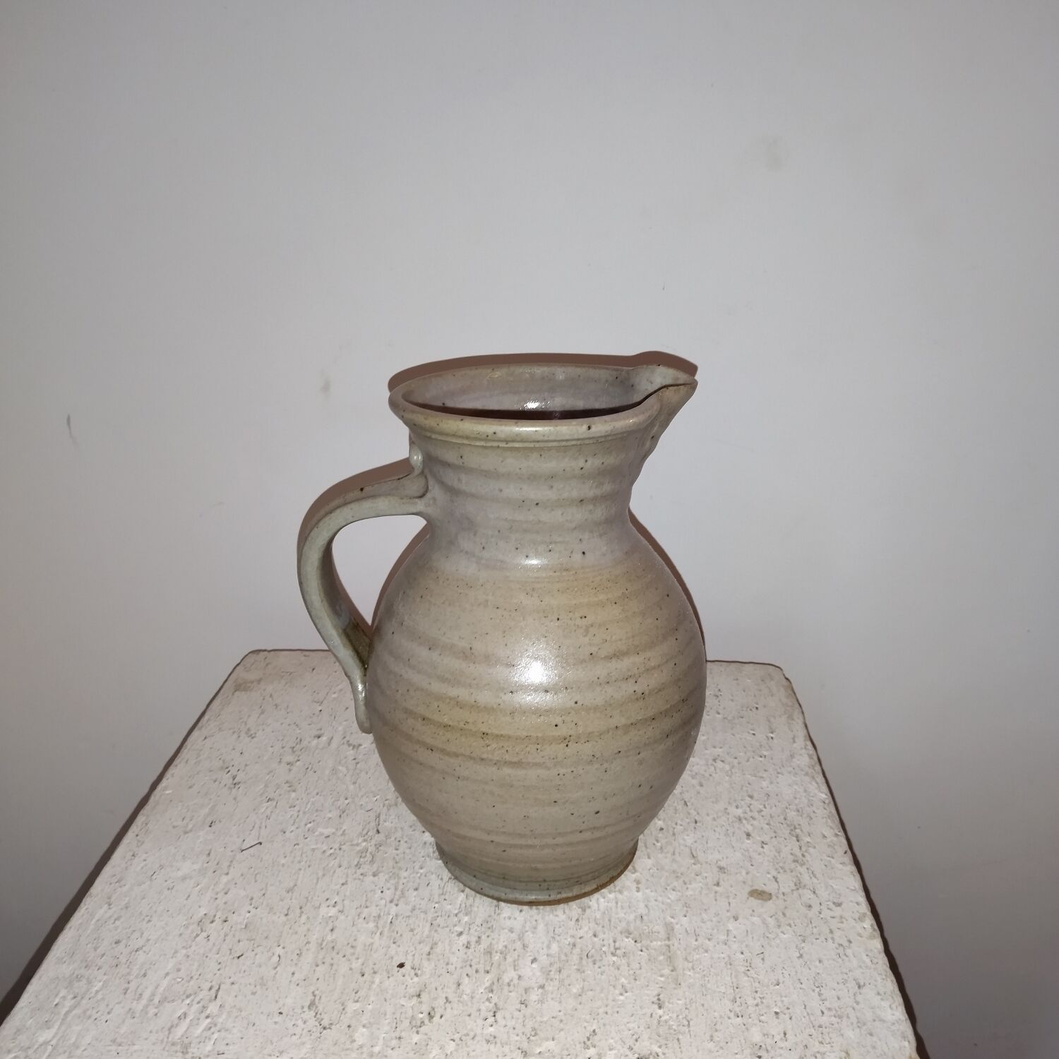 Gustave Tiffoche La Borne stoneware pitcher vase