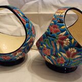 Bowl with handle in Longwy enamels