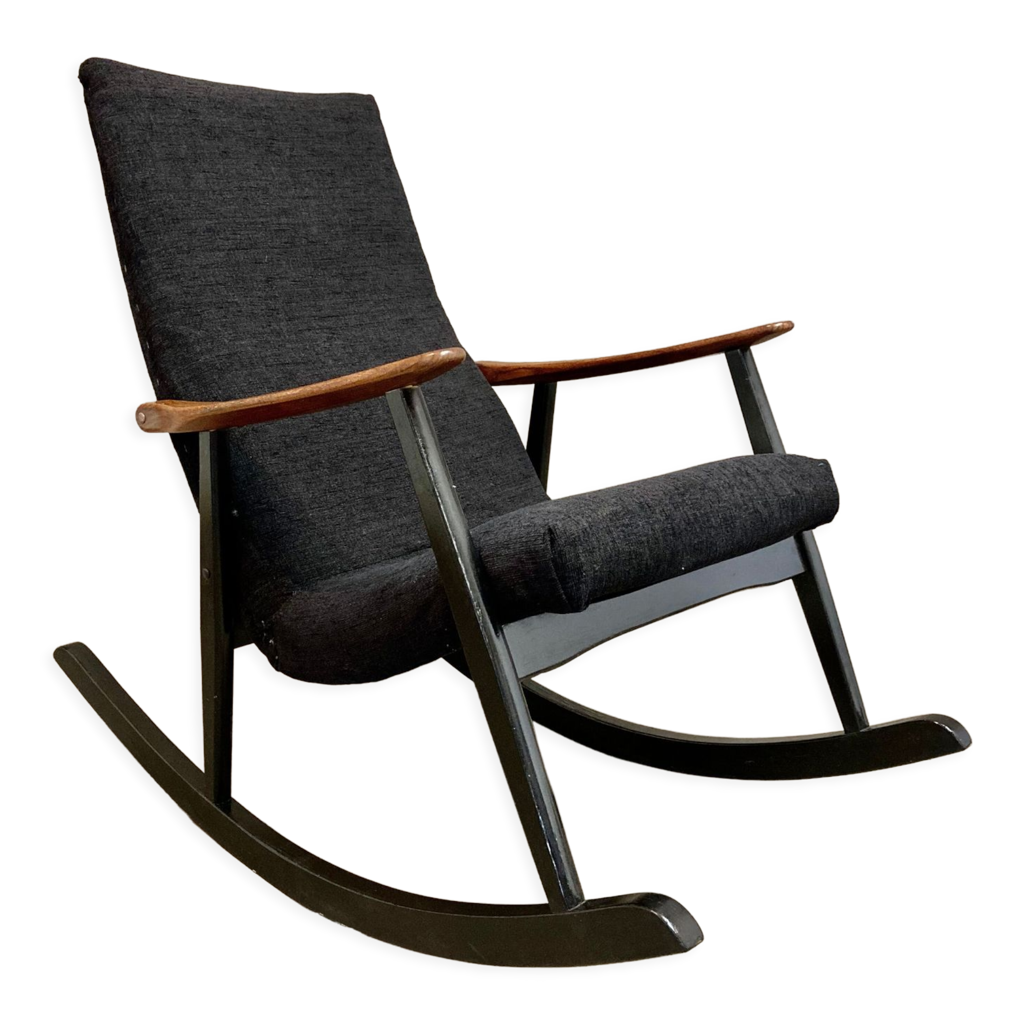 Fauteuil rockingchair scandinave design 1950 Selency