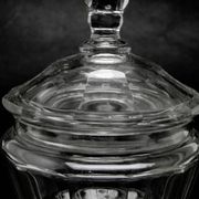 Art Deco bonbonniere, crystal, Moser, Czechoslovakia, 1930s