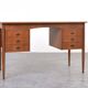 Scandinavian Mid-Century desk in teak, Denmark, 1960s.