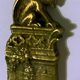 Paper cut opens letter bronze gothic gargoyle signed M. Arvisonet