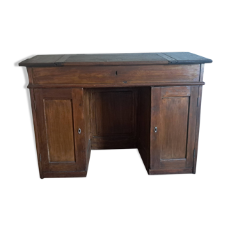 Old desk with inclined top