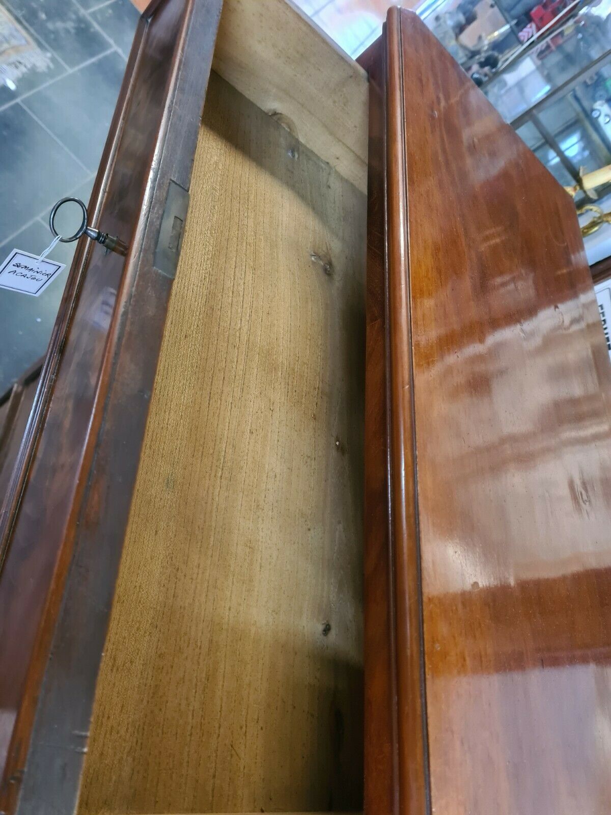 Mahogany semainier furniture louis philippe style 19th