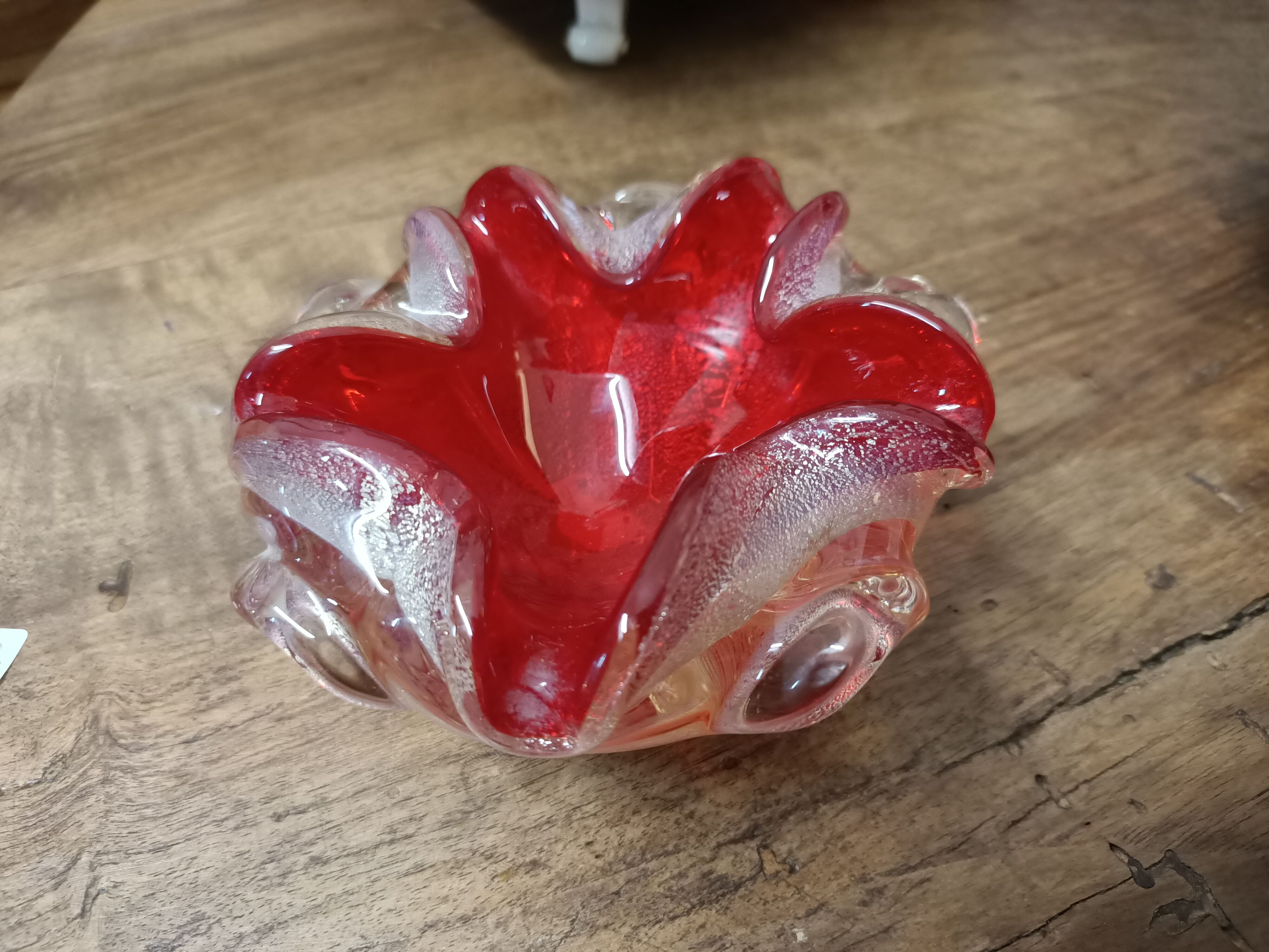 Ashtray murano glass bowl from Barovier and Toso