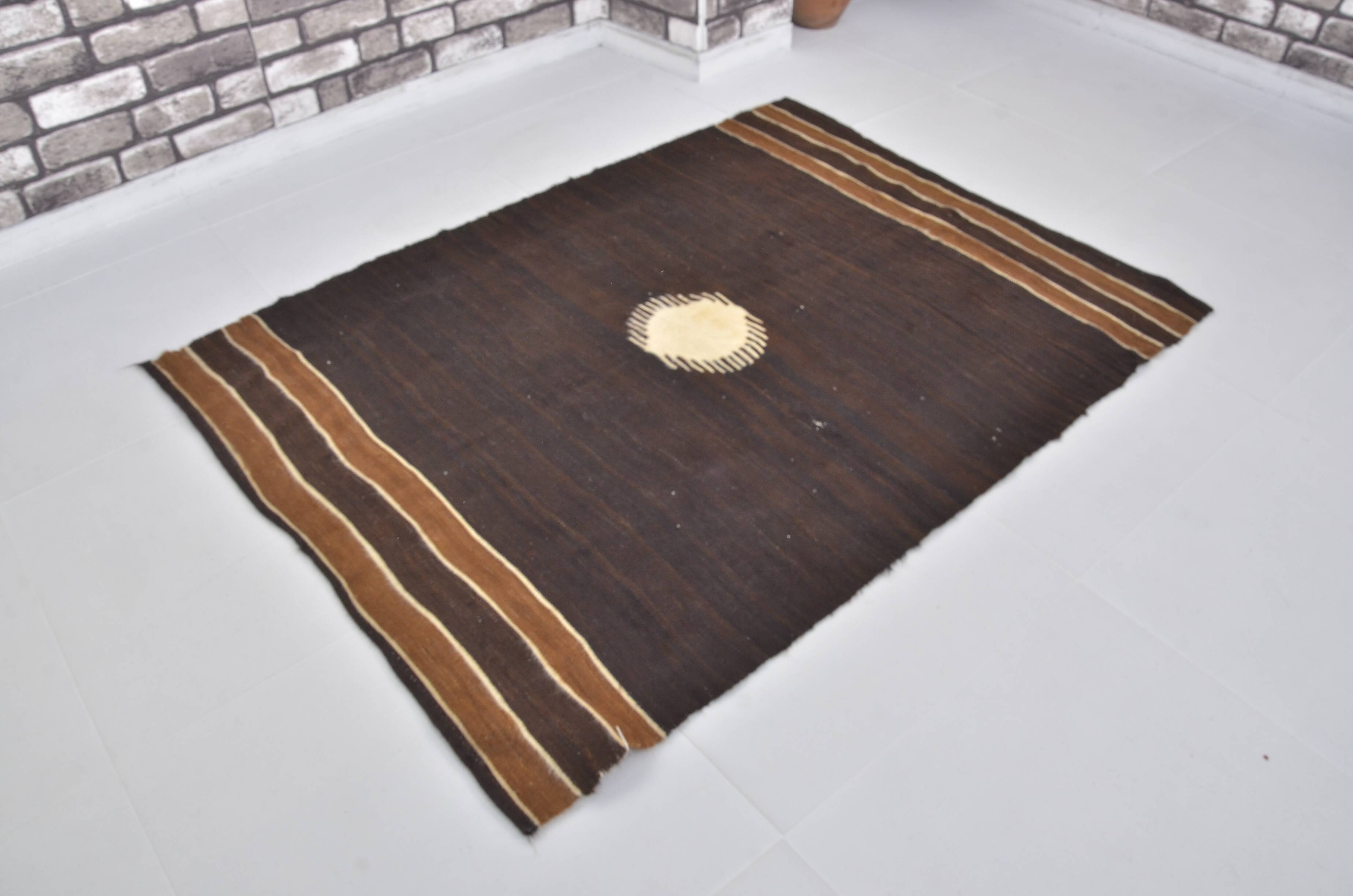 Decorative Angora Wool Kilim Rug sku 1711