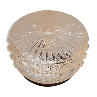 Molded glass ceiling light