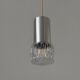 Glass ceiling light with a metal frame, 1960s, Germany