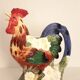 Vintage slip rooster pitcher
